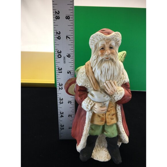 Vtg Santa Claus Saint Nicholas Figurine Porcelain Christmas Holiday Home Decor - Picture 16 of 16